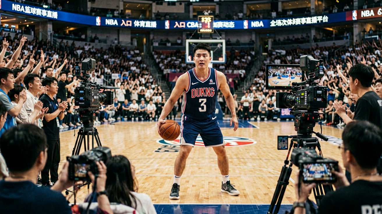 NBA篮球赛事直播画面